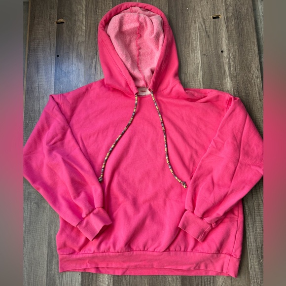 Xirena Vibrant Pink Sweatshirt Hoodie Womens Large EUC - Picture 2 of 4